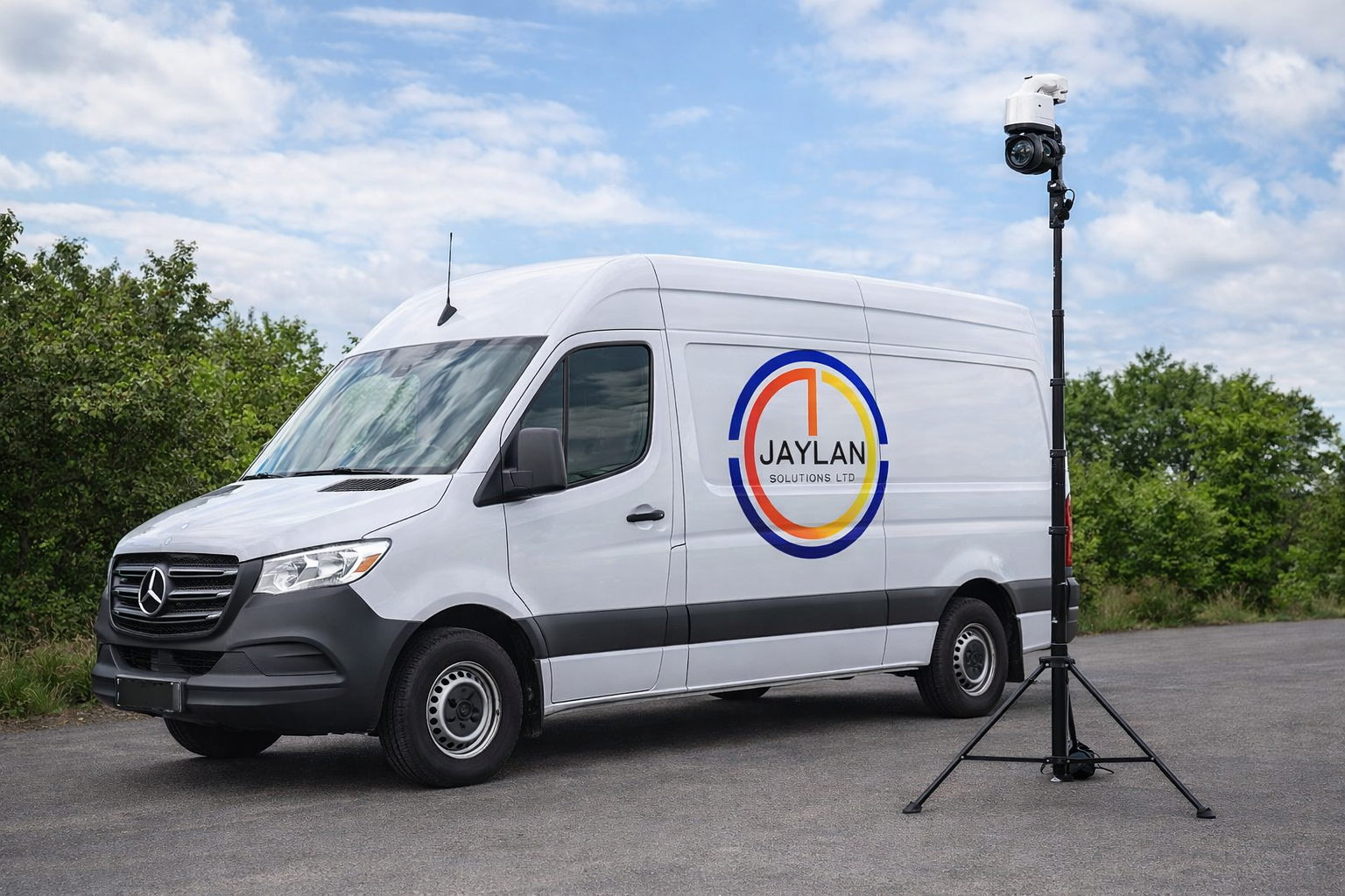 Camera mast and PTZ system